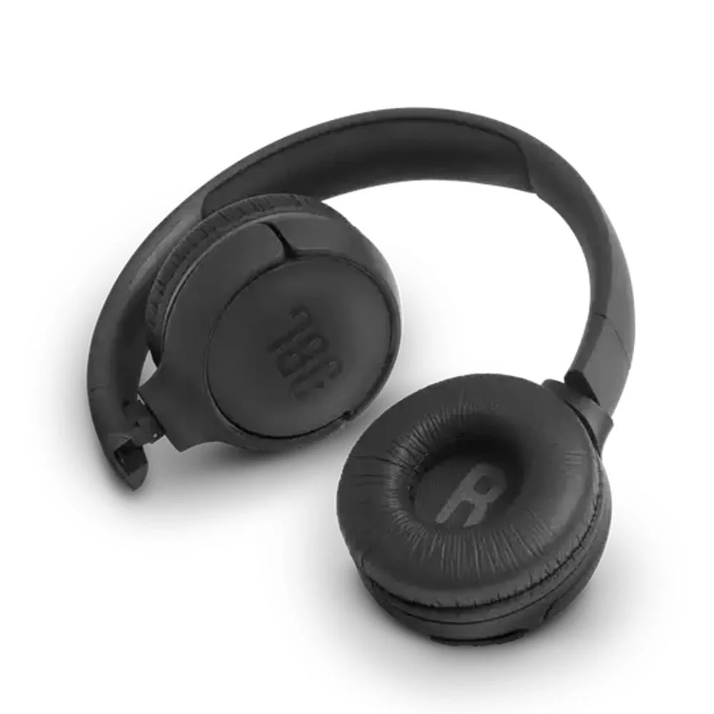 JBL Tune 500BT Powerful Bass Wireless On-Ear Headphones - Black - Image 4