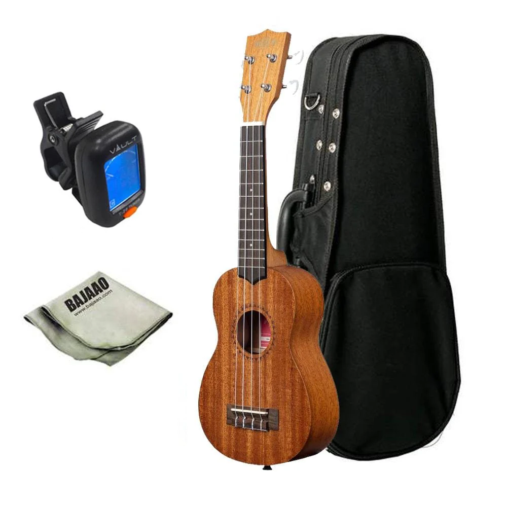 Kala KA-15S Mahogany Soprano Deluxe Ukulele Bundle