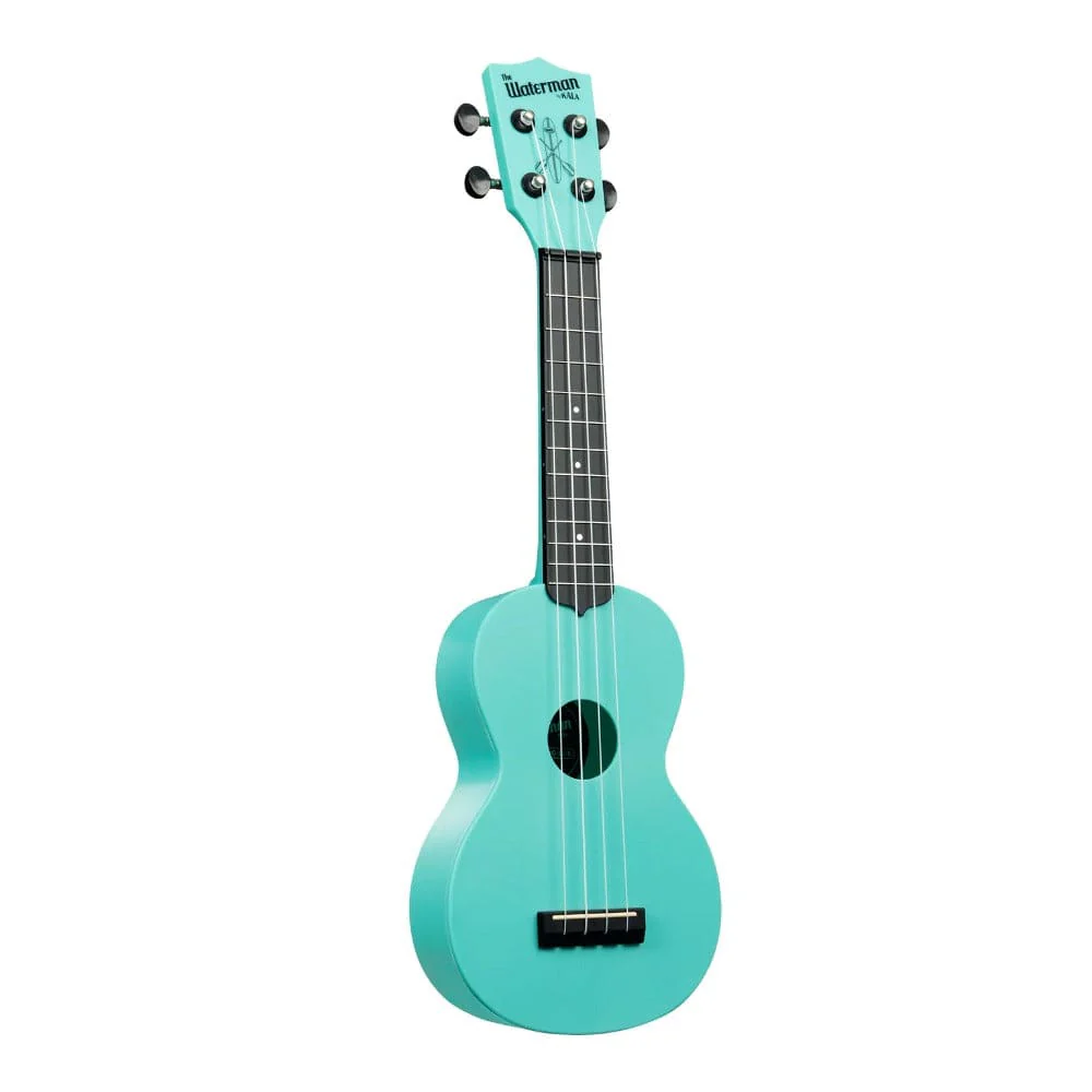 Kala KA-WMG-BL-S Glow-in-the-Dark Waterman Soprano Ukulele with Bag - Image 2