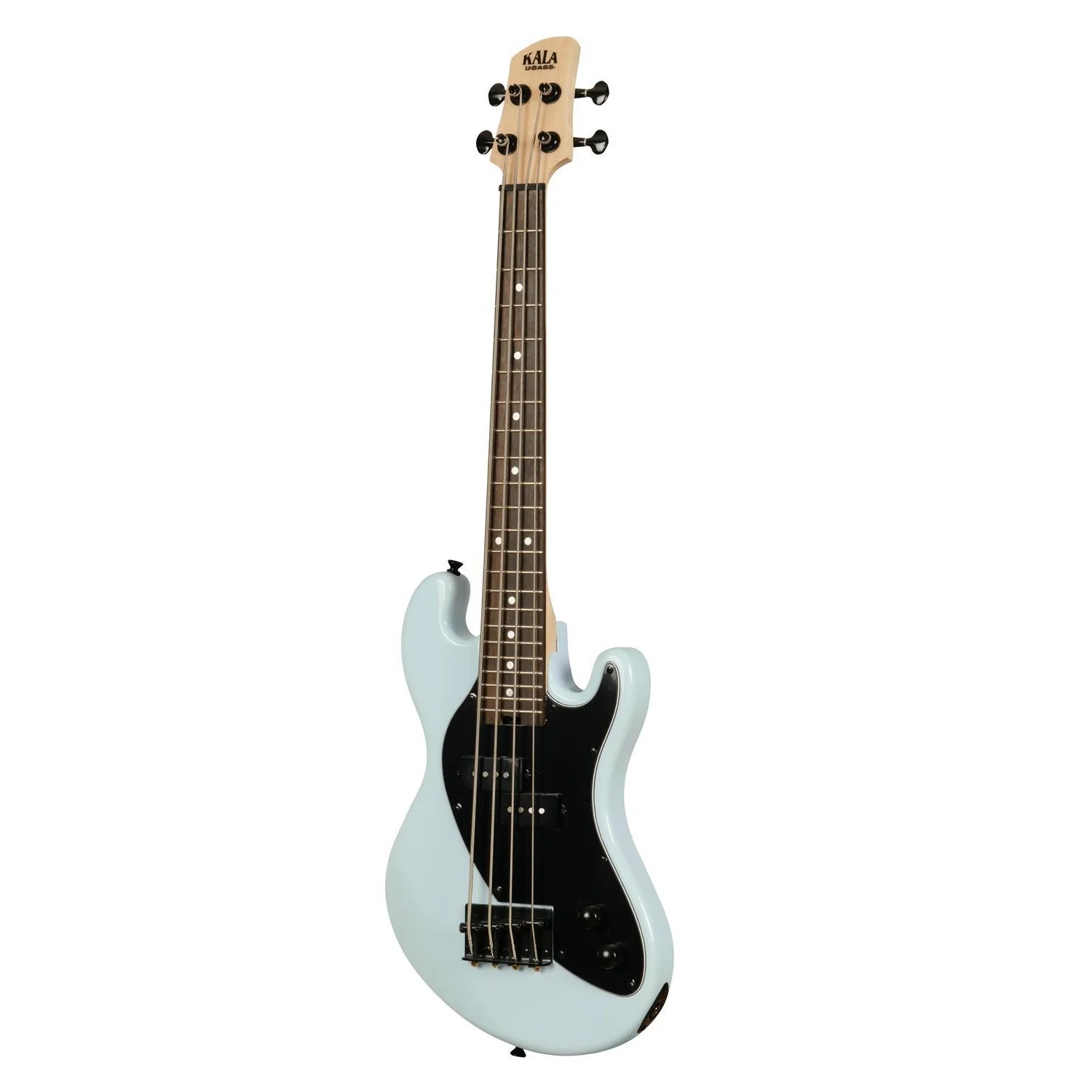 Kala Solid Body 4-String Powder Blue Fretted U Bass Guitar - Image 2