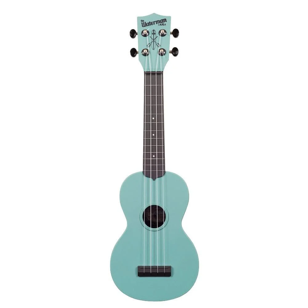 Kala Waterman SWG-BL Soprano Glow-In-The-Dark Blue Ukulele