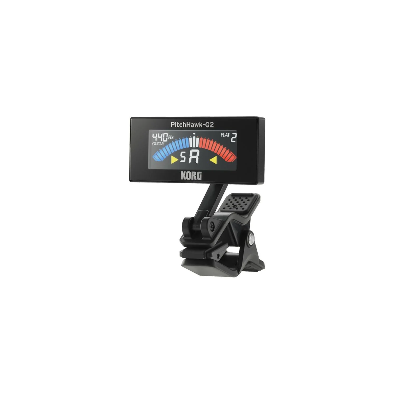 Korg AW-3G2 PitchHawk-G2 Clip-On Tuner (Black) - Image 2
