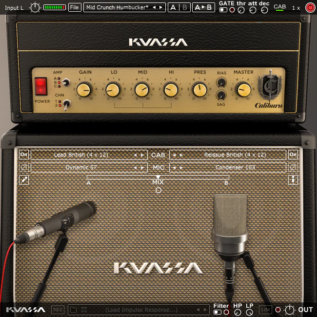 Kuassa Amplifikation Caliburn Amp Simulator – Professional Audio Software & Plugin