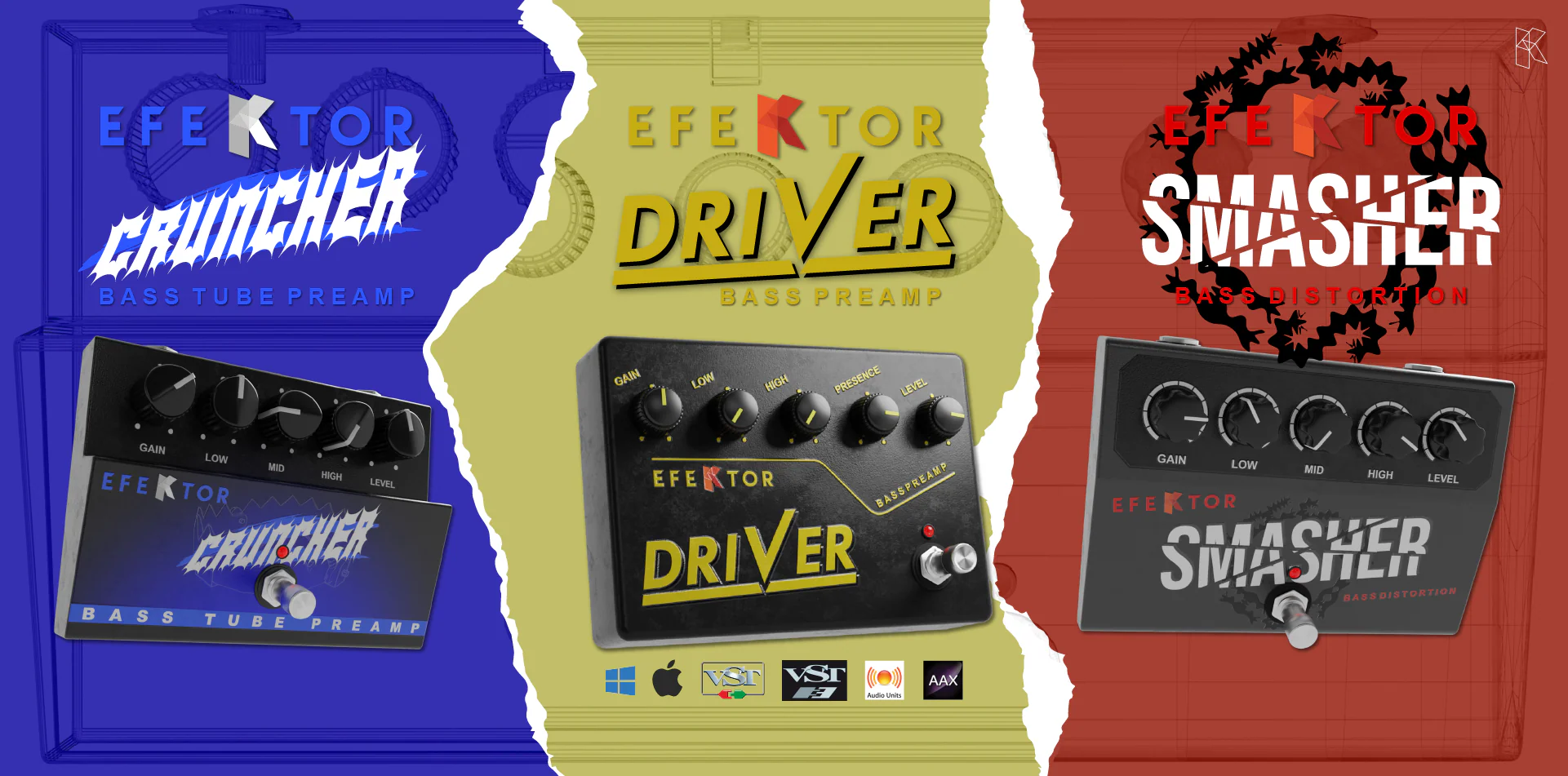 Kuassa Efektor Bass Distortion Bundle: Bass Distortion Bundle – Professional Audio Software & Plugin