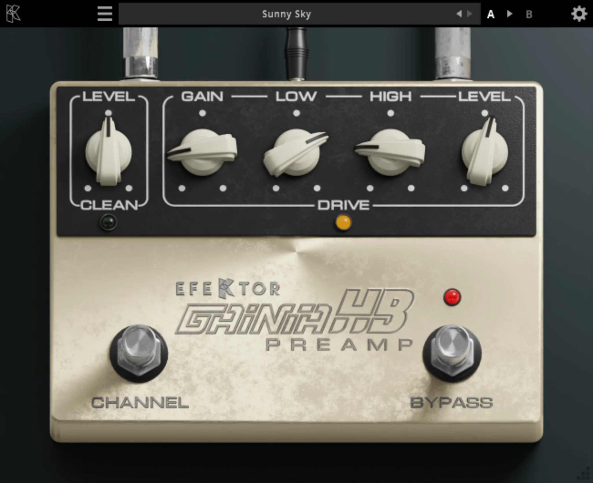 Kuassa Efektor Gainia HB: High-Gain Distortion Pedal – Professional Audio Software & Plugin