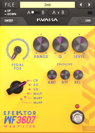 Kuassa Efektor WF3607 Wah Filter – Professional Audio Software & Plugin