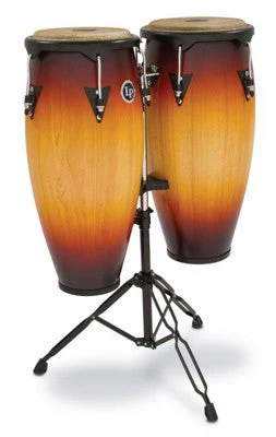 Latin Percussion City Congas with Stand Vintage Sunburst