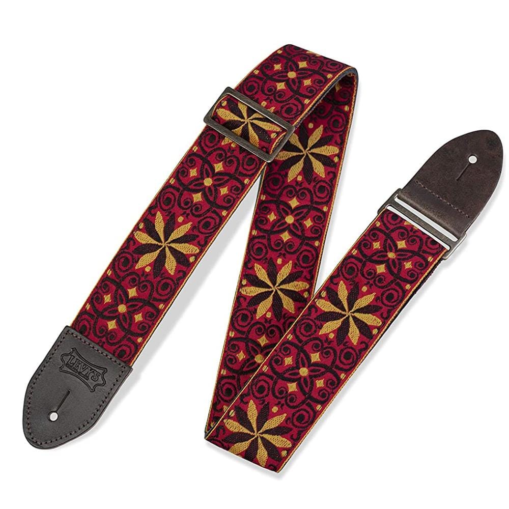 Levy's M8HTV 2 inch Hootenanny Jacquard Weave Guitar Strap - Image 10