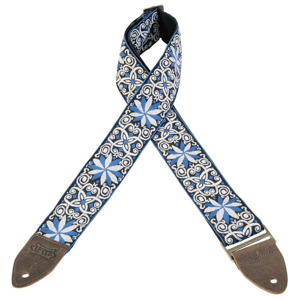 Levy's M8HTV 2 inch Hootenanny Jacquard Weave Guitar Strap - Image 5