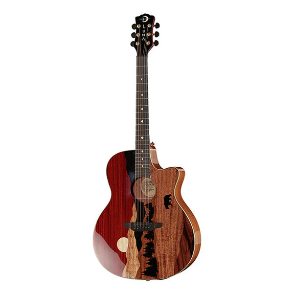Luna Guitars Vista Bear LTD Cutaway Electro Acoustic Guitar - Natural High Gloss