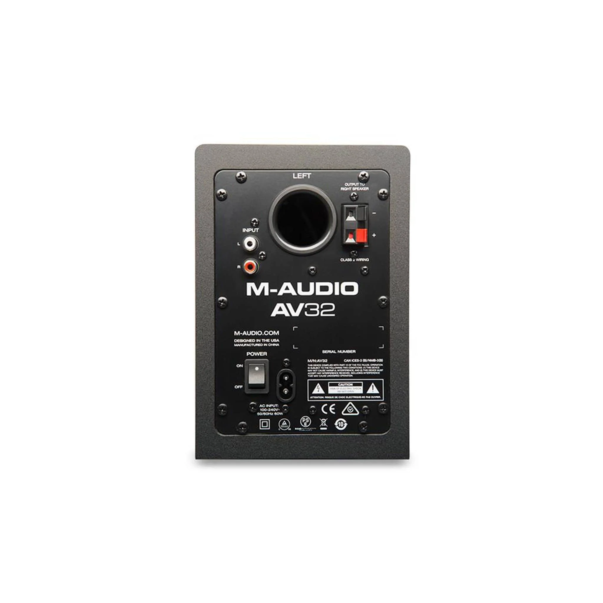 M-Audio AV32 Active Compact Desktop Reference Monitor Speakers Pair - Image 3