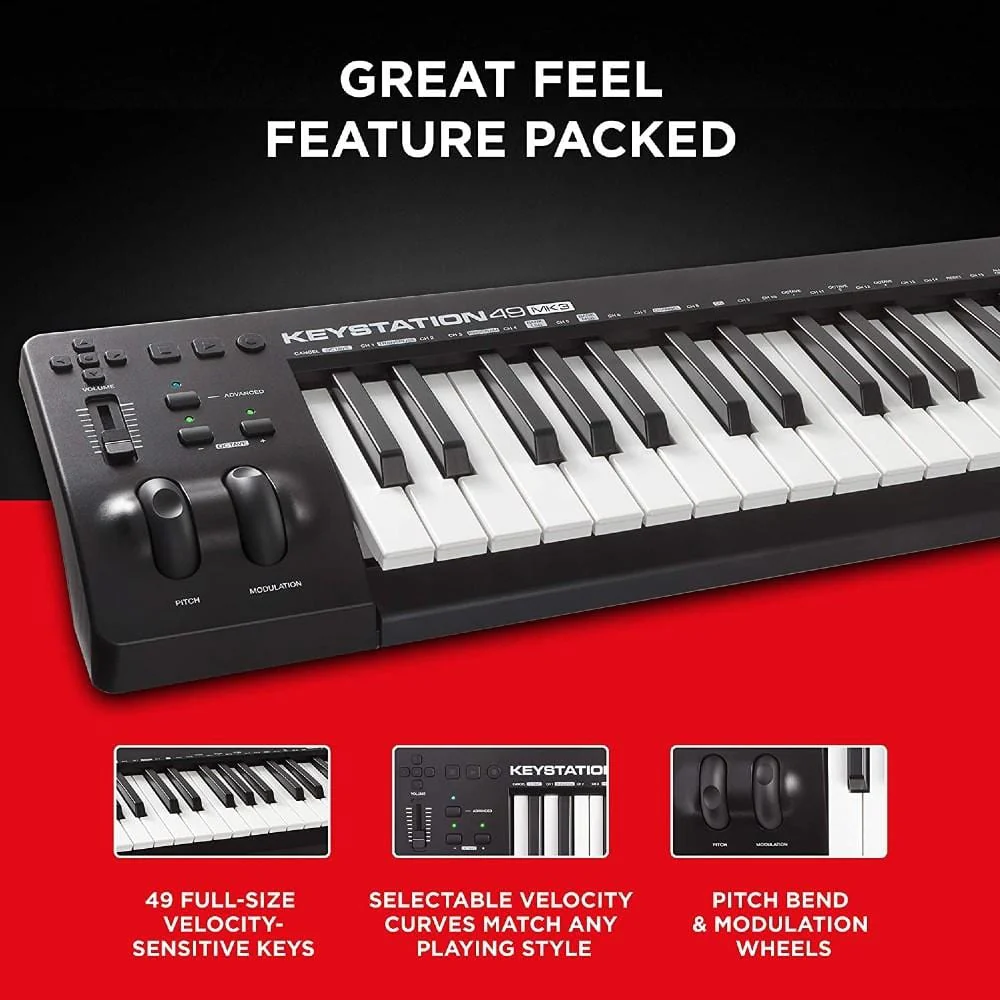 M-Audio Keystation MK3 49-Key Midi Keyboard Controller - Image 6