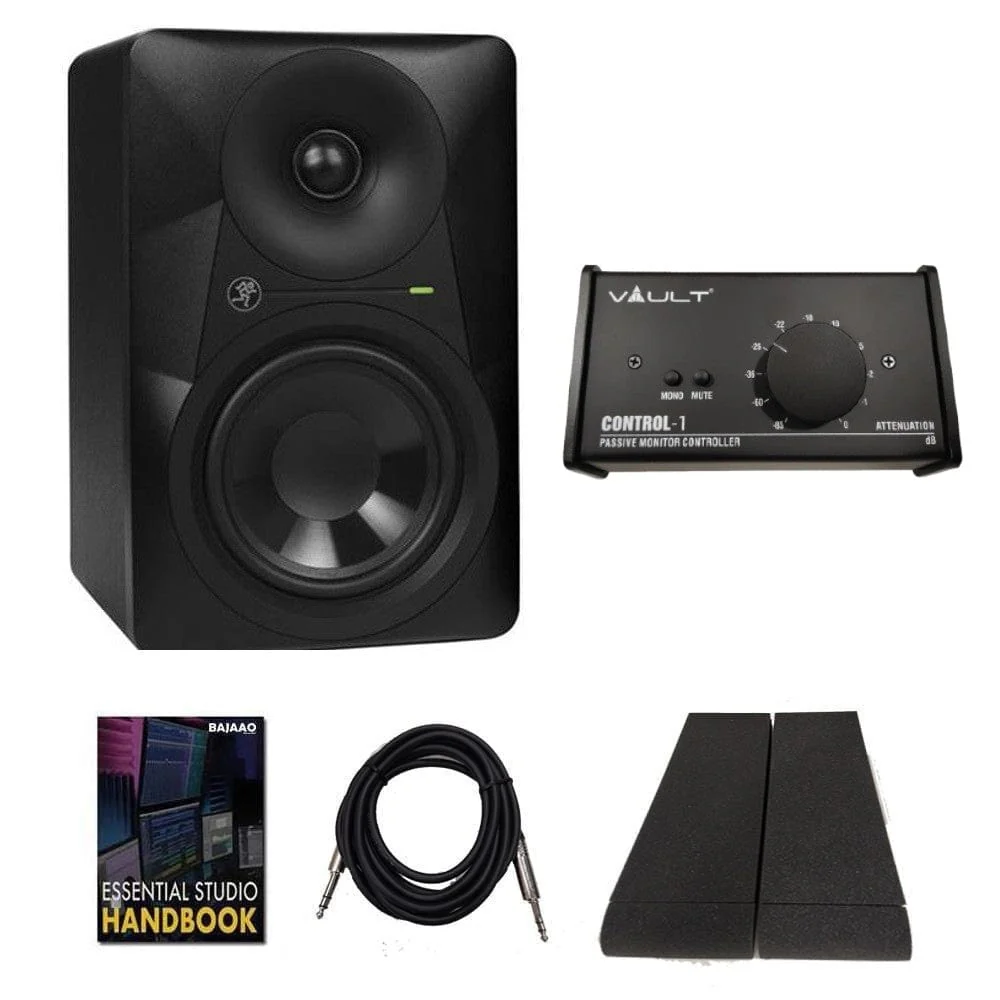Mackie MR Series Powered Active Studio Monitor Speakers Bundle