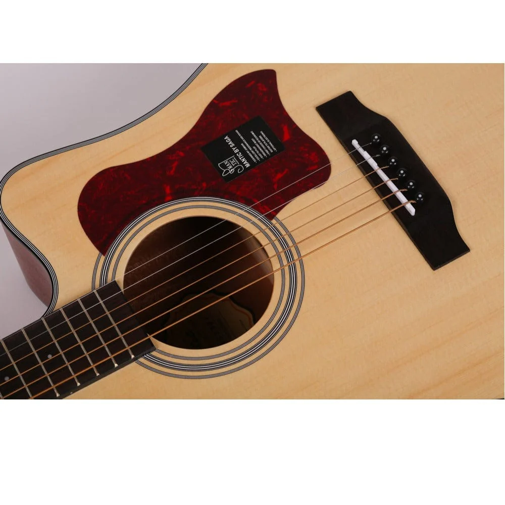 Mantic AG-370C Dreadnought 6 String Acoustic Guitar - Image 2