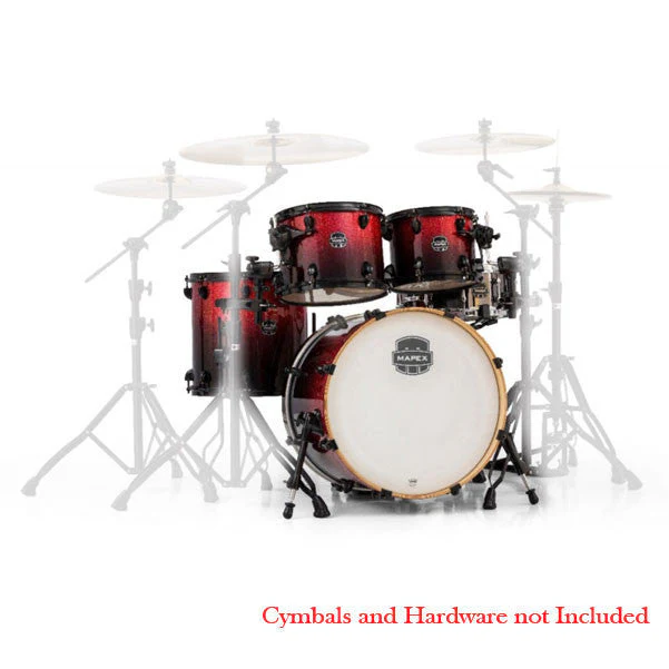 Mapex AR504SBNV 5-Piece Armory Series Jazz Drum Set Magma Red