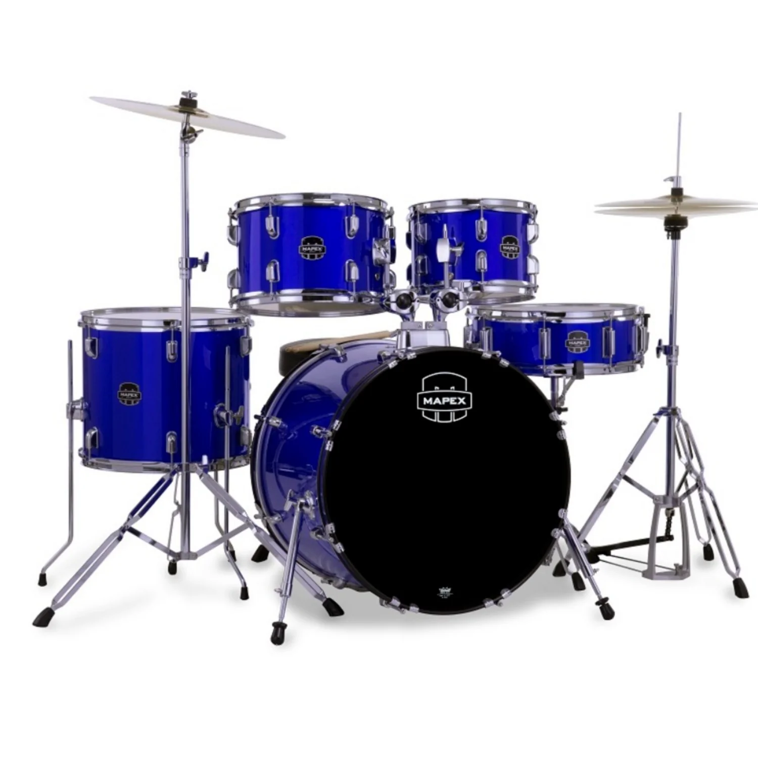 Mapex CM5044FTC Jazz Comet 5 Piece Acoustic Drum Set with Hardware Throne & Cymbals - Image 12