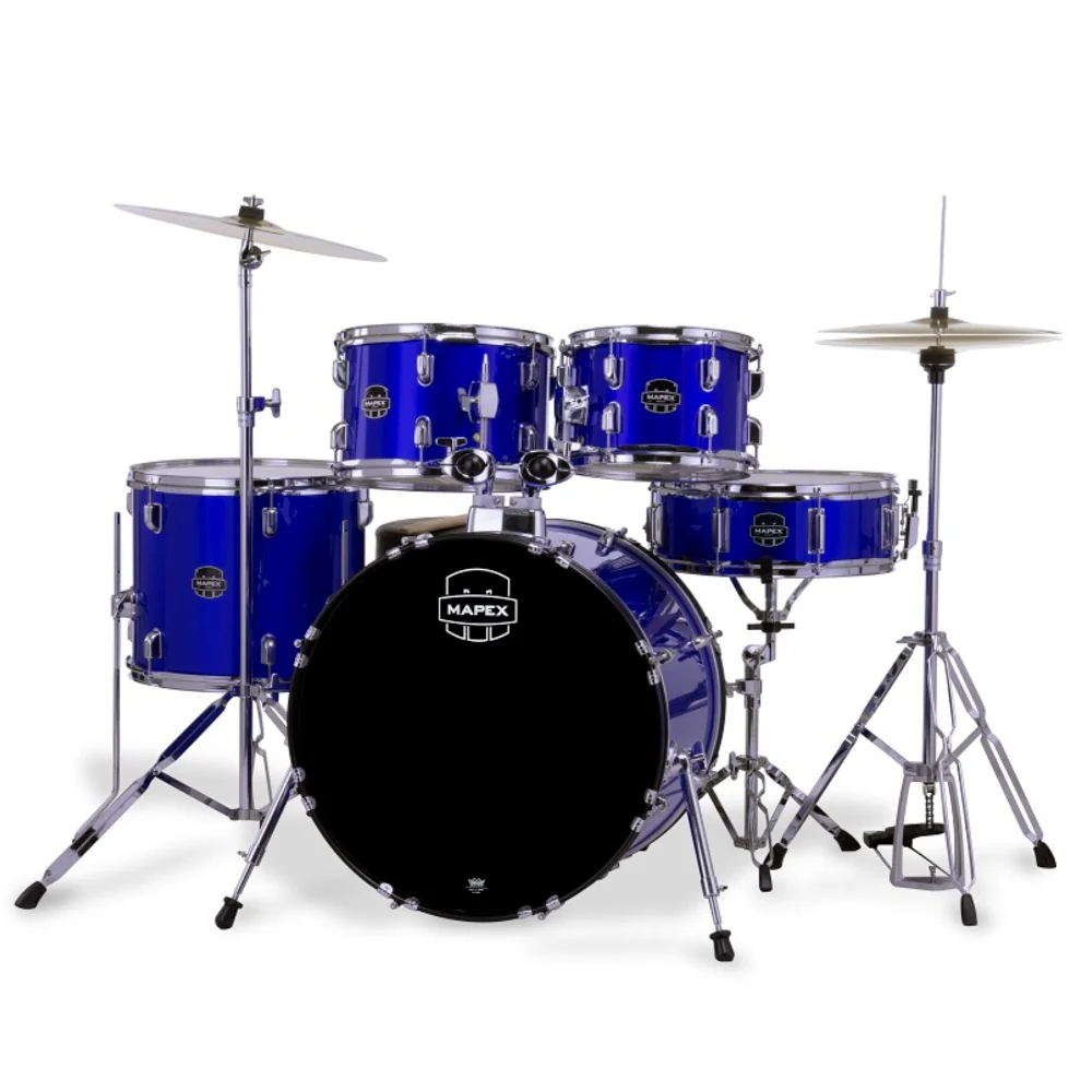 Mapex CM5044FTC Jazz Comet 5 Piece Acoustic Drum Set with Hardware Throne & Cymbals - Image 6