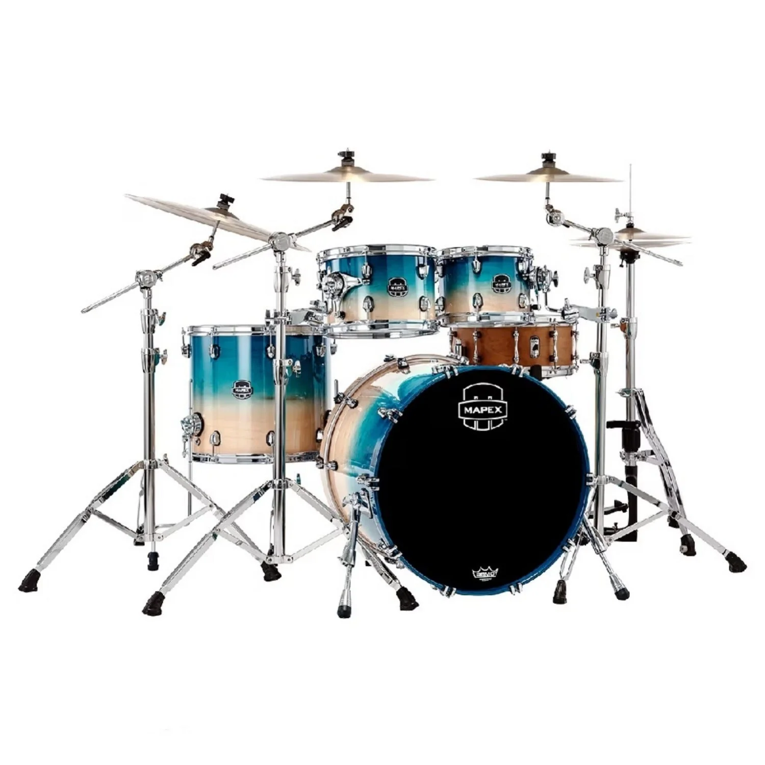 Mapex SR529X Saturn 4 Piece Hybrid Shell Pack Acoustic Drum Set - Image 3