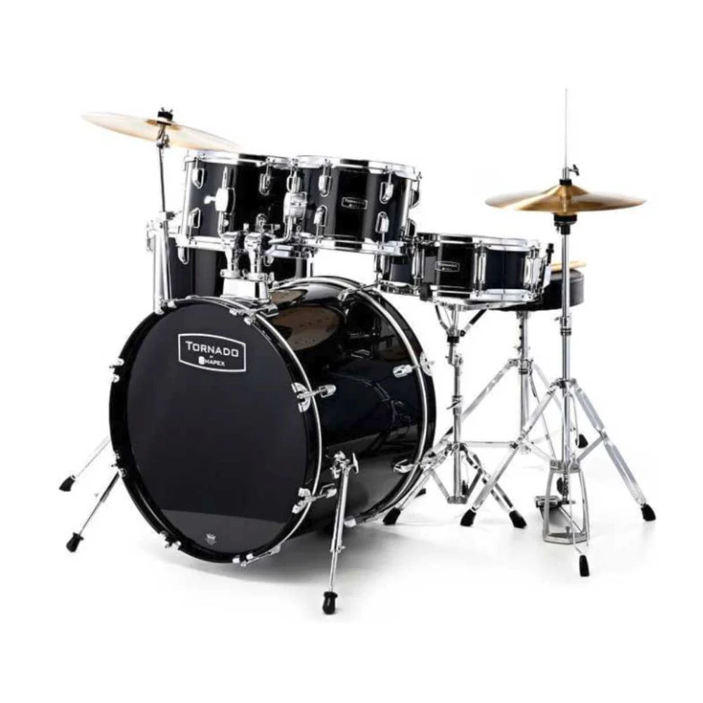 Mapex TND5294F Tornado 5 Piece Drum Kit with Hardware Throne & Cymbals - Image 7