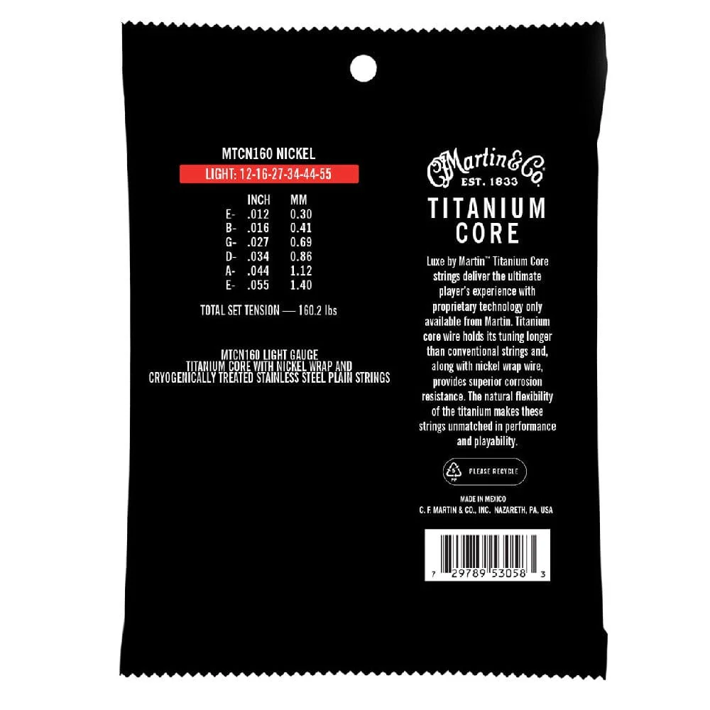 Martin 41MTCN160 Acoustic Guitar Strings - 12-55 - Image 2