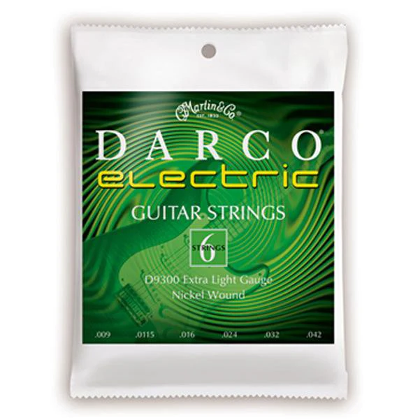 Martin D9300 Darco Nickel Wound Electric Guitar Strings Extra Light - 9-42