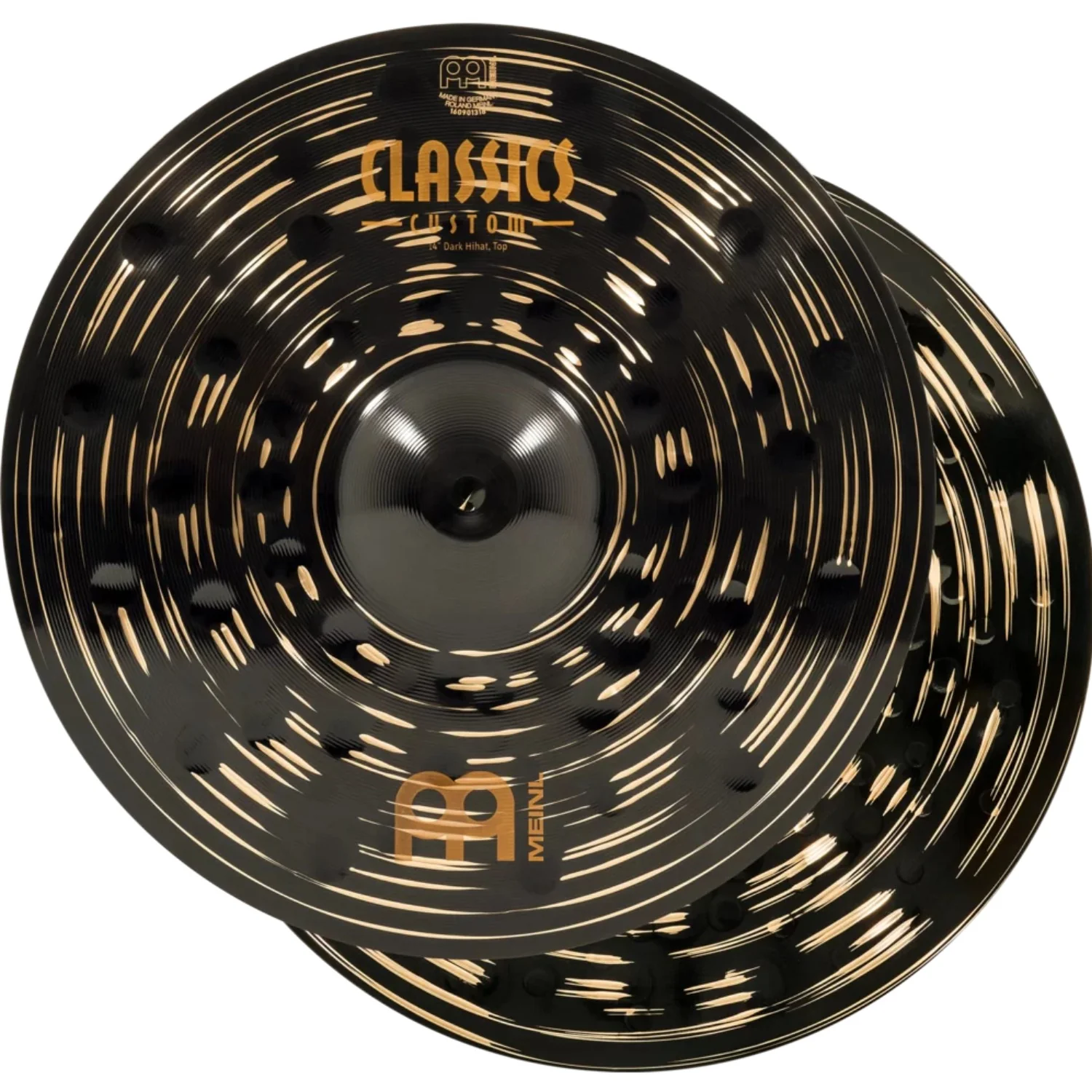 Meinl CCD-CS1 Classics Custom Dark 14"HH 16"Cr 18"Ch 20"Rd Cymbals Set - Image 4