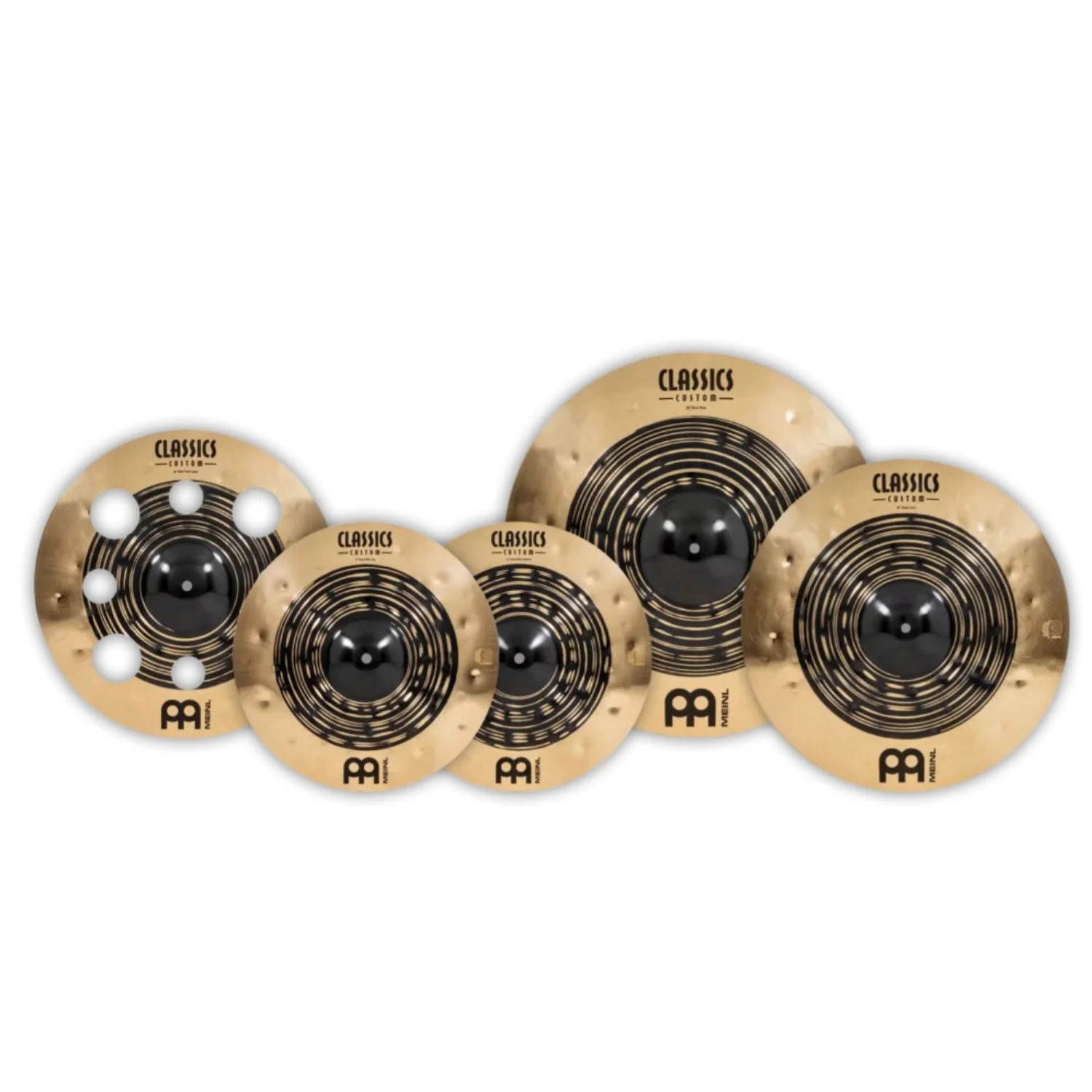 Meinl CCDU4680 Classics Customs Dual 14"HH 16"TC 18"Cr 20"Rd Cymbals Set - Image 2