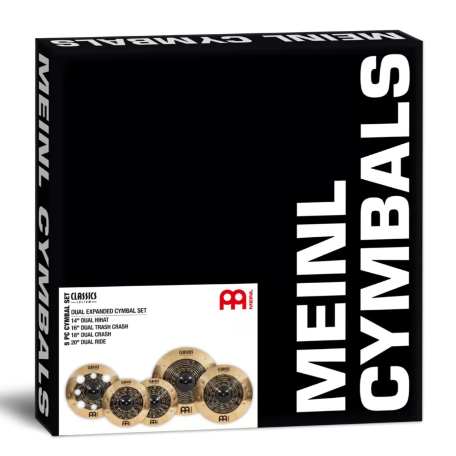Meinl CCDU4680 Classics Customs Dual 14"HH 16"TC 18"Cr 20"Rd Cymbals Set - Image 3