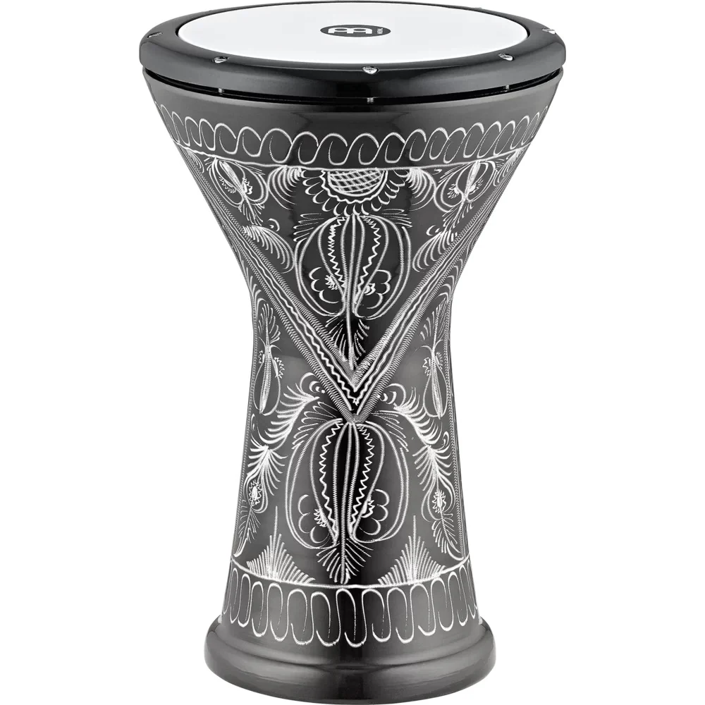Meinl HE-3218 Aluminum Series 10inch Doumbek Hand Engraved Synthetic Head