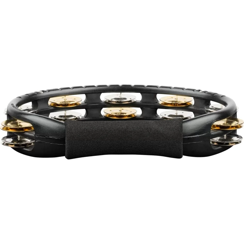 Meinl TMT1M Traditional ABS Series Plastic, Mixed Jingles 2 Rows Tambourine - Black - Image 3