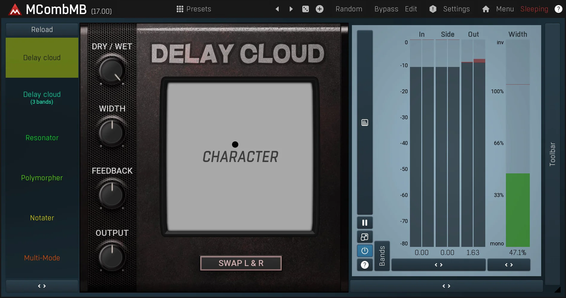 MELDA MCombMB Comb Filter – Professional Audio Software & Plugin