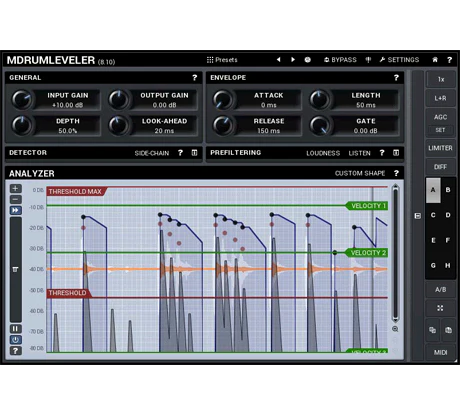 MELDA MDrumLeveler Drum Leveling – Professional Audio Software & Plugin - Image 2