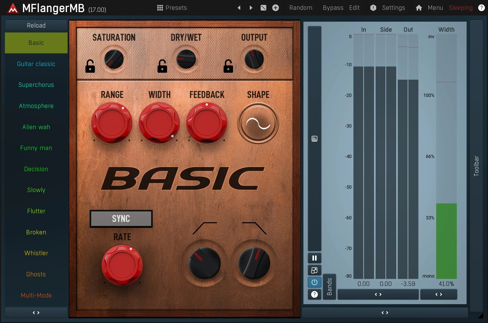 MELDA MFlangerMB Flanger – Professional Audio Software & Plugin