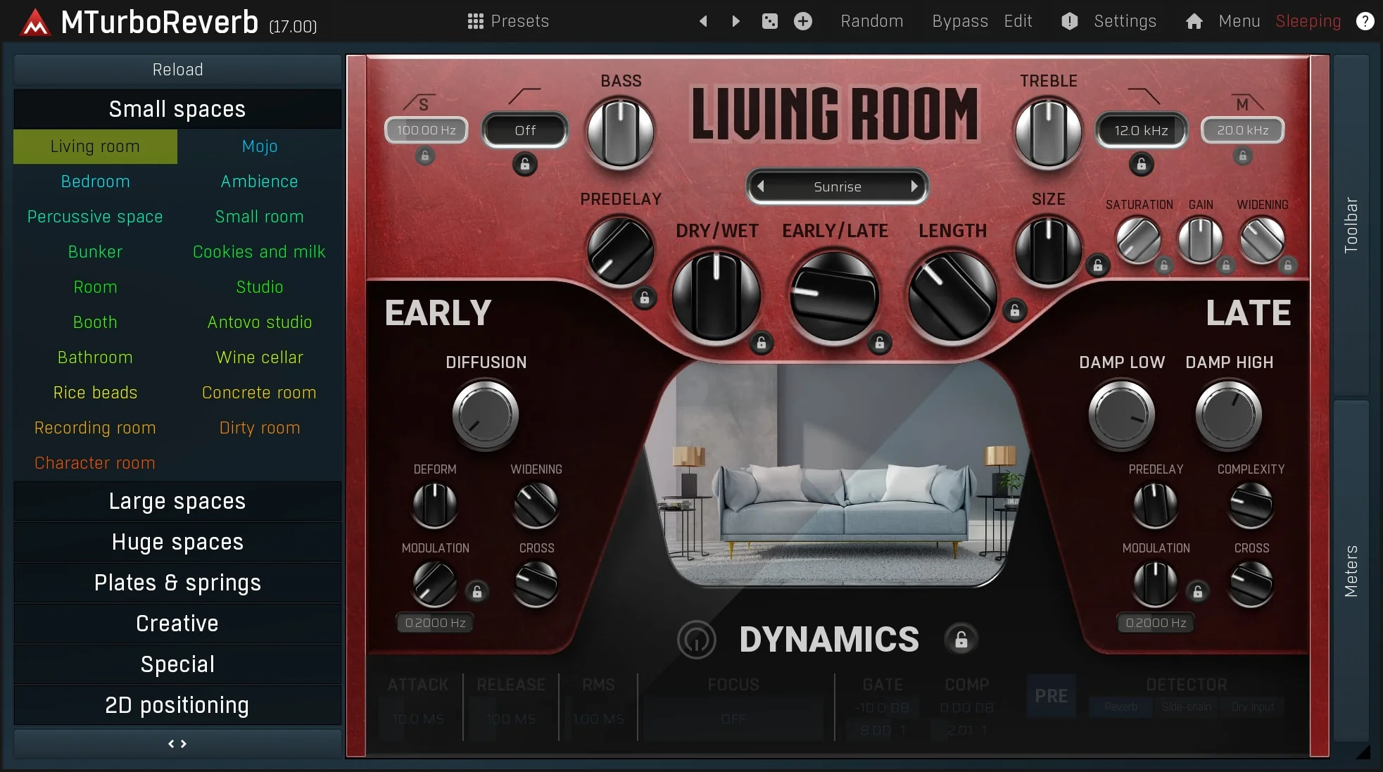 MELDA MTurboReverb Reverb – Professional Audio Software & Plugin