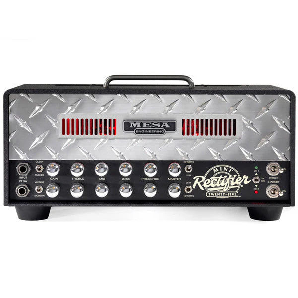 Mesa Boogie Mini Rectifier 25 - 25W Tube Head w/Silver Diamond Plate