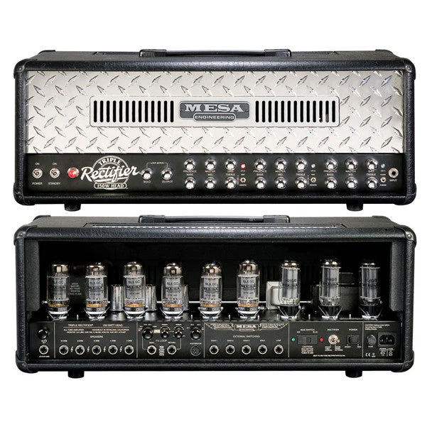 Mesa Boogie Triple Rectifier 150-Watt Tube Head - Diamond Plate Grille