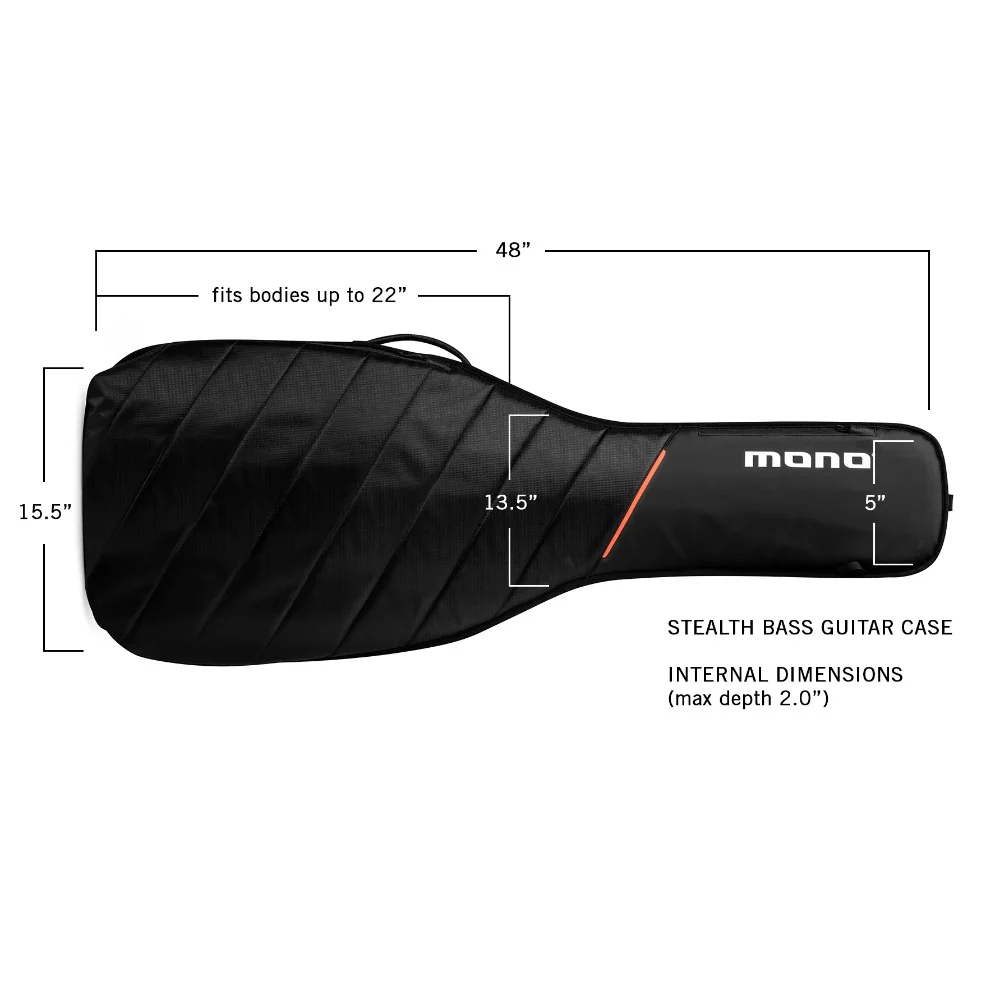 Mono Creators M80-STEB Stealth Electric Bass Guitar Case - Image 8