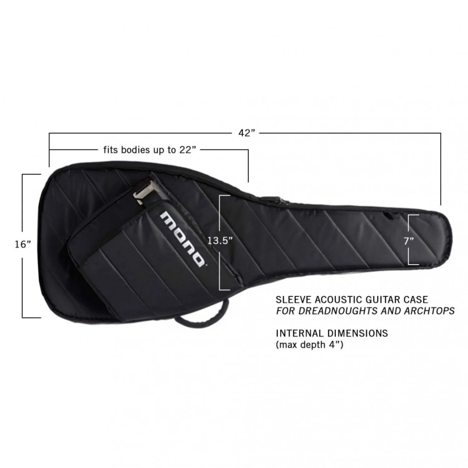 Mono M80-SAD-V2 Sleeve Acoustic Guitar Bag - Image 6