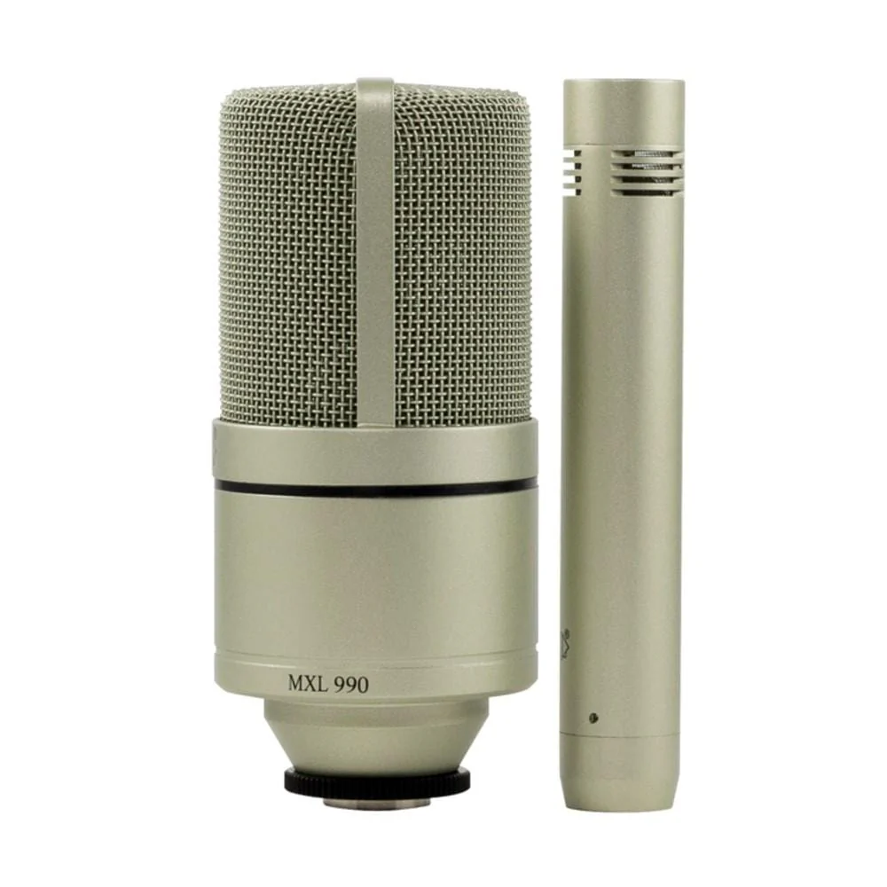 MXL 990 991 Recording Condenser Microphone Package - Champagne - Image 2