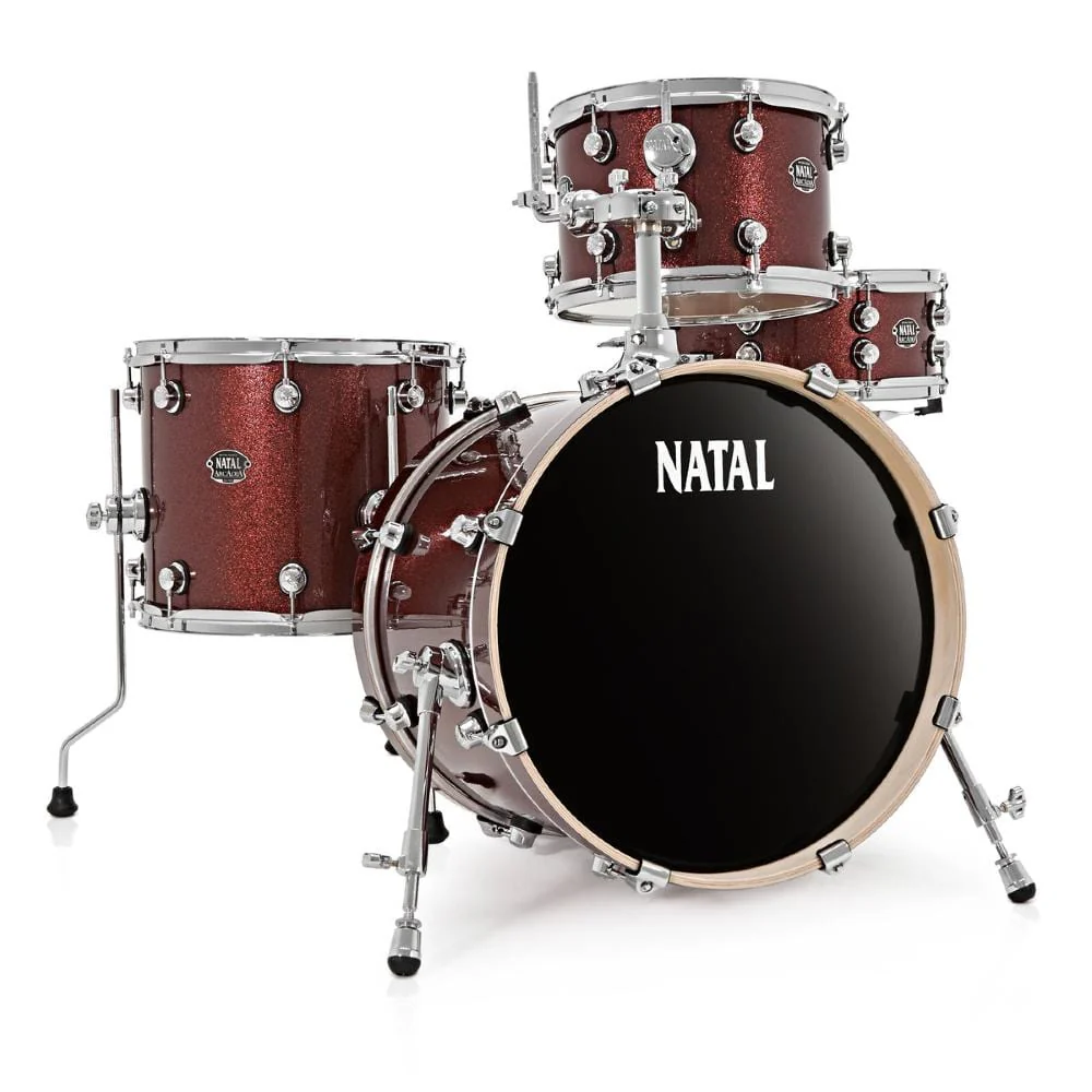 Natal Arcadia Birch Series Traditional Jazz TJ 4 Piece Shell Pack Acoustic Drum Kit - Image 11