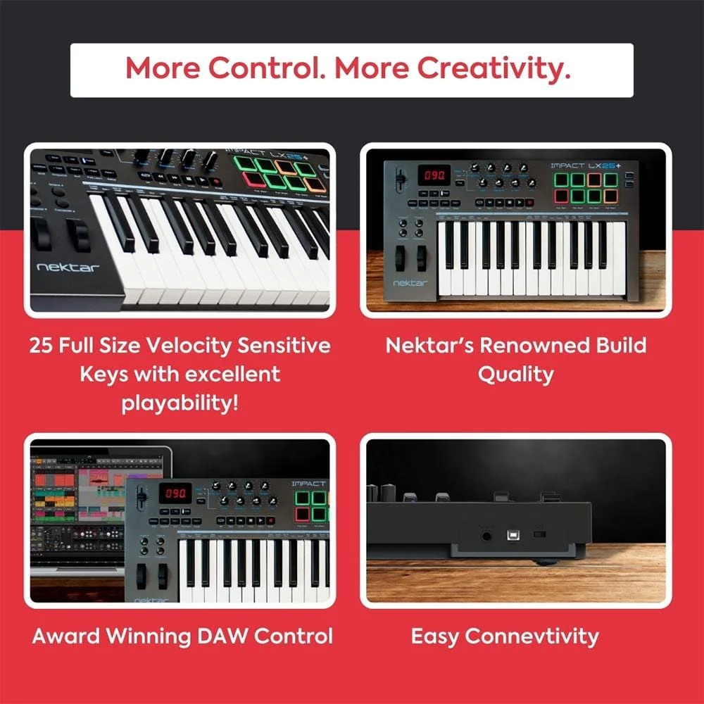 Nektar Impact LX25+ 25-key Midi Keyboard - Image 5