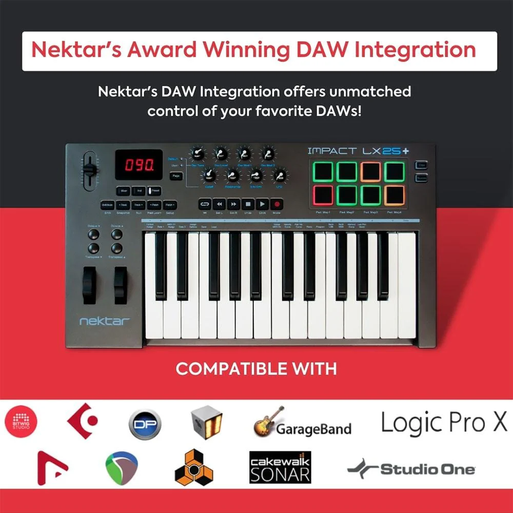 Nektar Impact LX25+ 25-key Midi Keyboard - Image 7