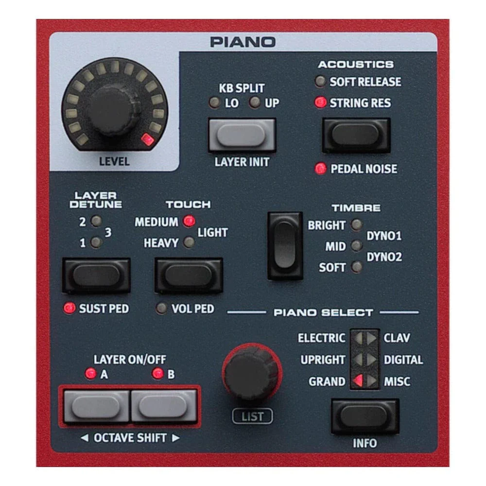 Nord Piano 5 Triple Sensor Keybed with Grand Weighted Action Digital Piano - Image 15