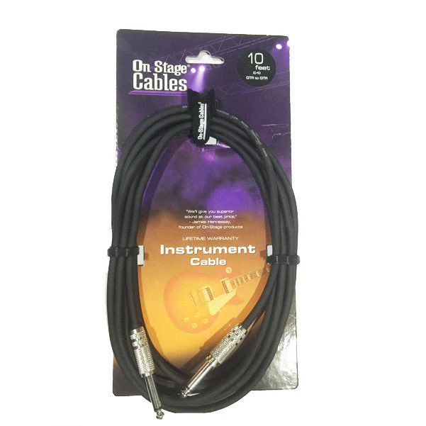 On-Stage Hot Wire IC-10 Standard Instrument Cable (10 Ft.)