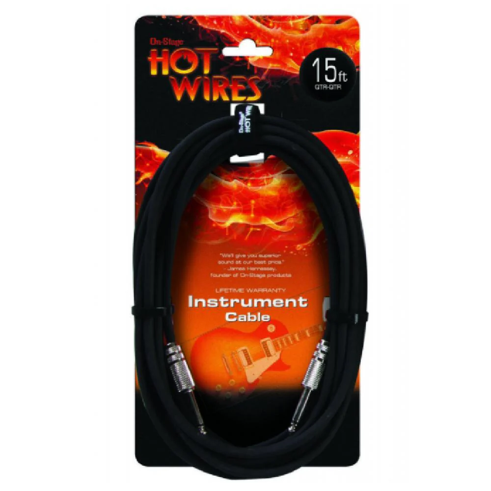 Onstage Hot Wire IC-15 Instrument Cable