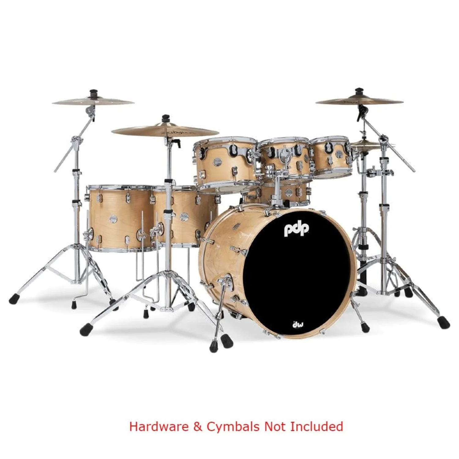 Pacific Drums And Percussion PDCM2217 7 Piece Concept Maple Acoustic Drumkit - Image 2
