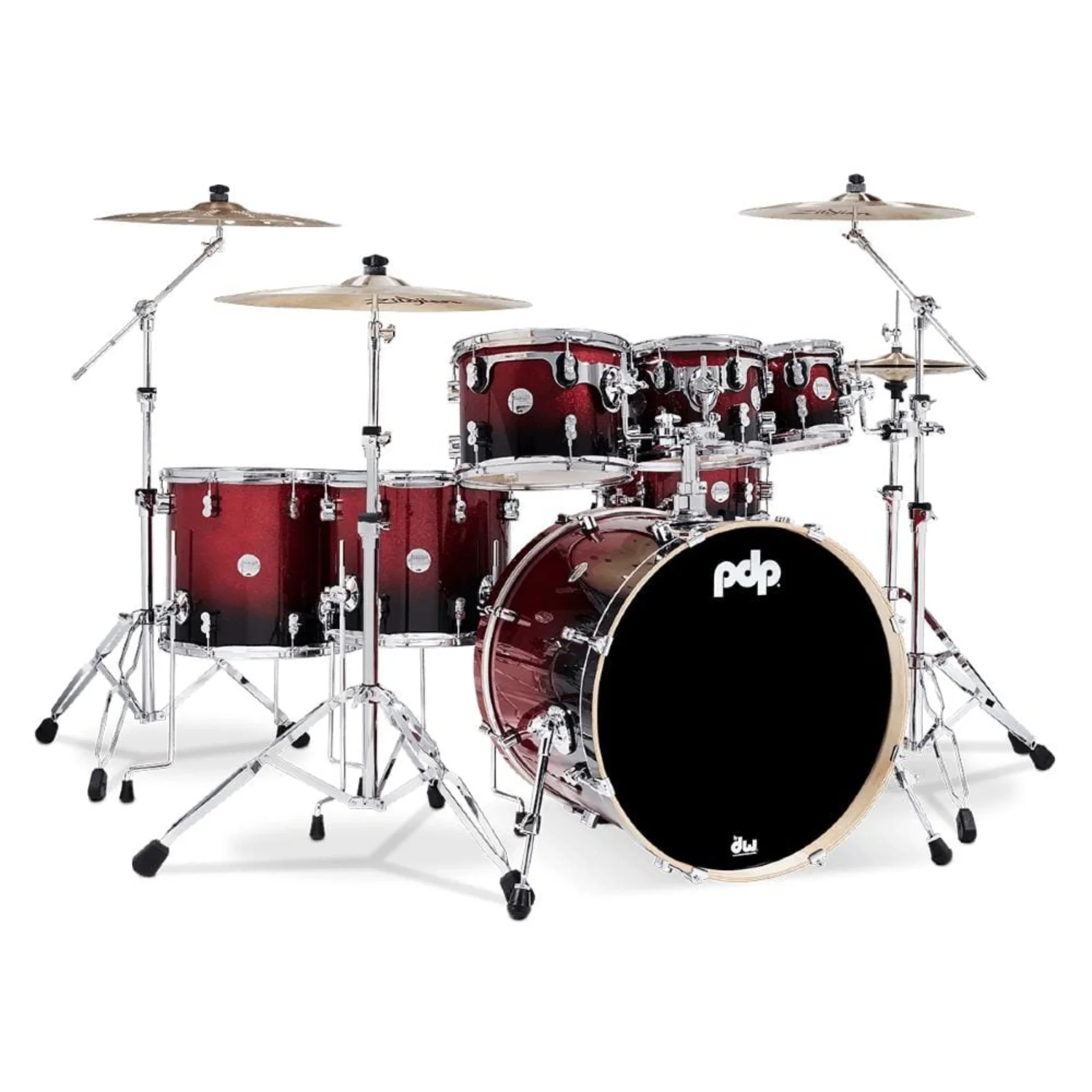 Pacific Drums And Percussion PDCM2217 7 Piece Concept Maple Acoustic Drumkit - Image 3