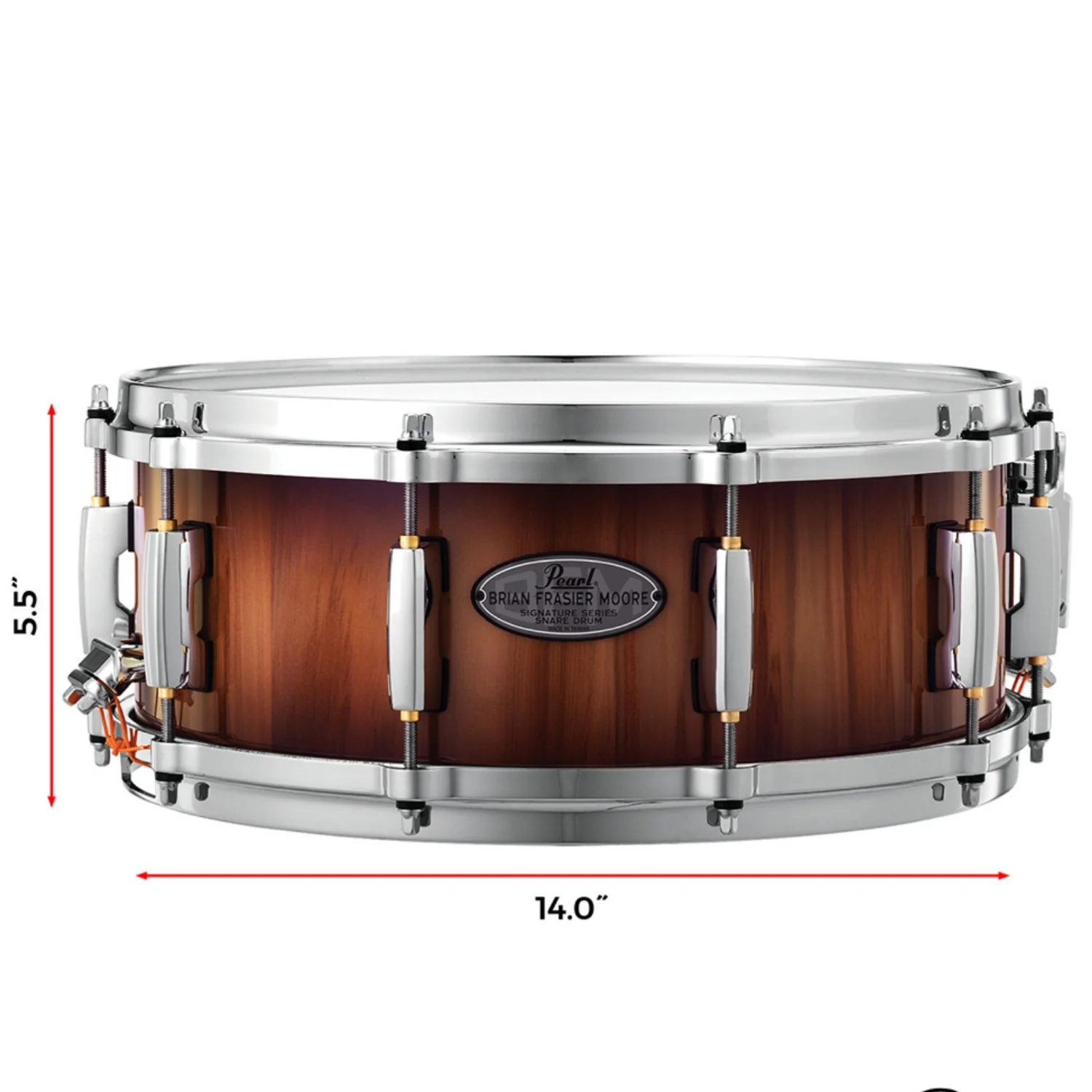 Pearl BFM1455S/C 14"x 5.5" Brian Frasier Moore Signature Snare Drum - Image 2