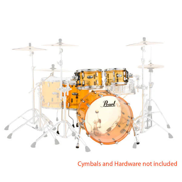 Pearl Crystal Beat 4 Piece Shell Pack Drum Kit - Tangerine Glass