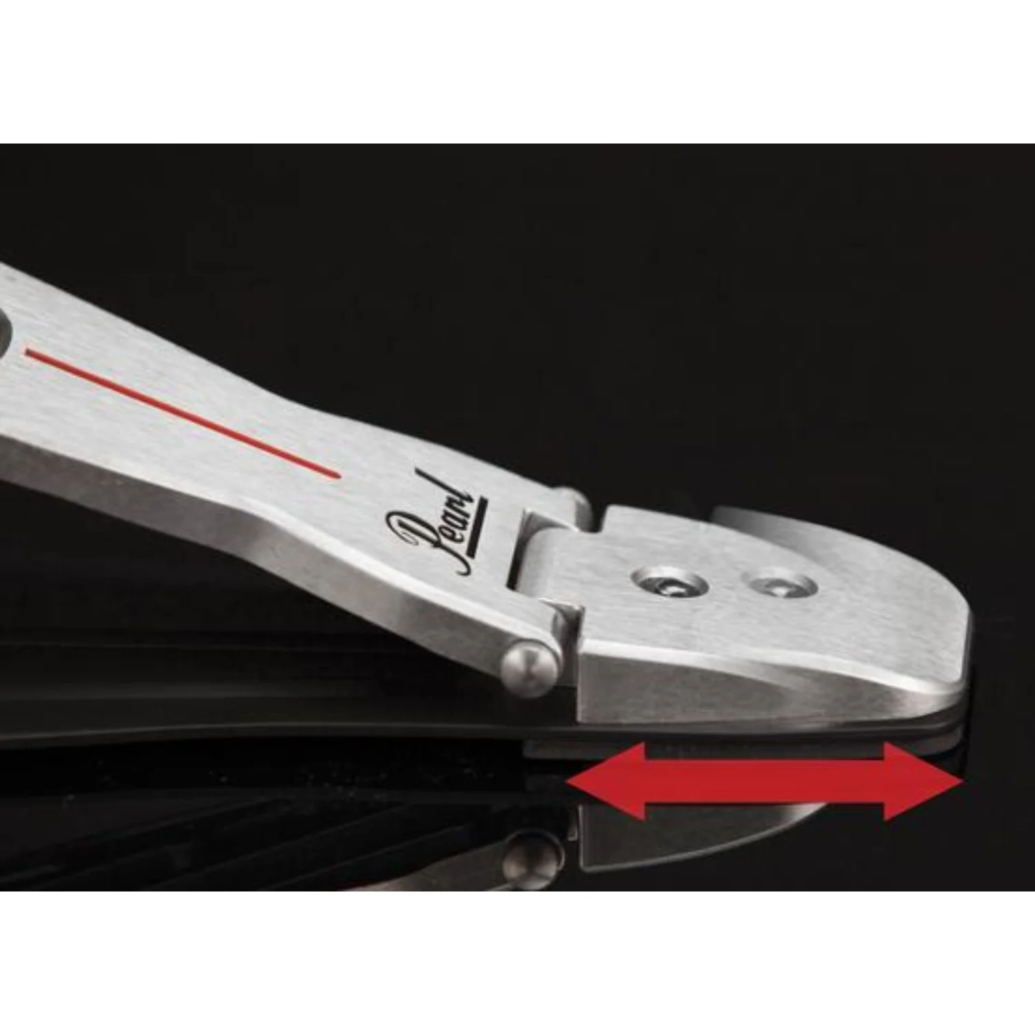 Pearl P-2052B Belt Drive Eliminator Redline Double Pedal - Image 5